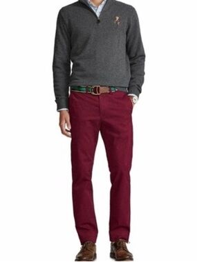 Ralph Lauren Men's Burgundy Chinos